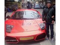 Siêu xe Lamborghini Murcielago che biển khi xe thực hiện diễu hành
