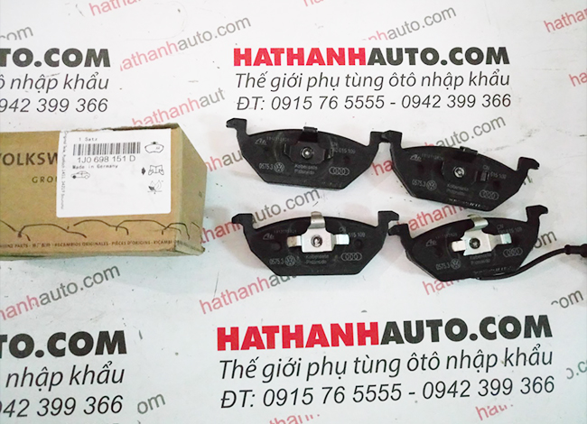 Má phanh (bố thắng) trước xe Audi A2 - 1J0698151D - 1J0698151