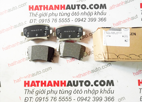 Má phanh sau xe Audi A1, A3, TT - 4F0698451D