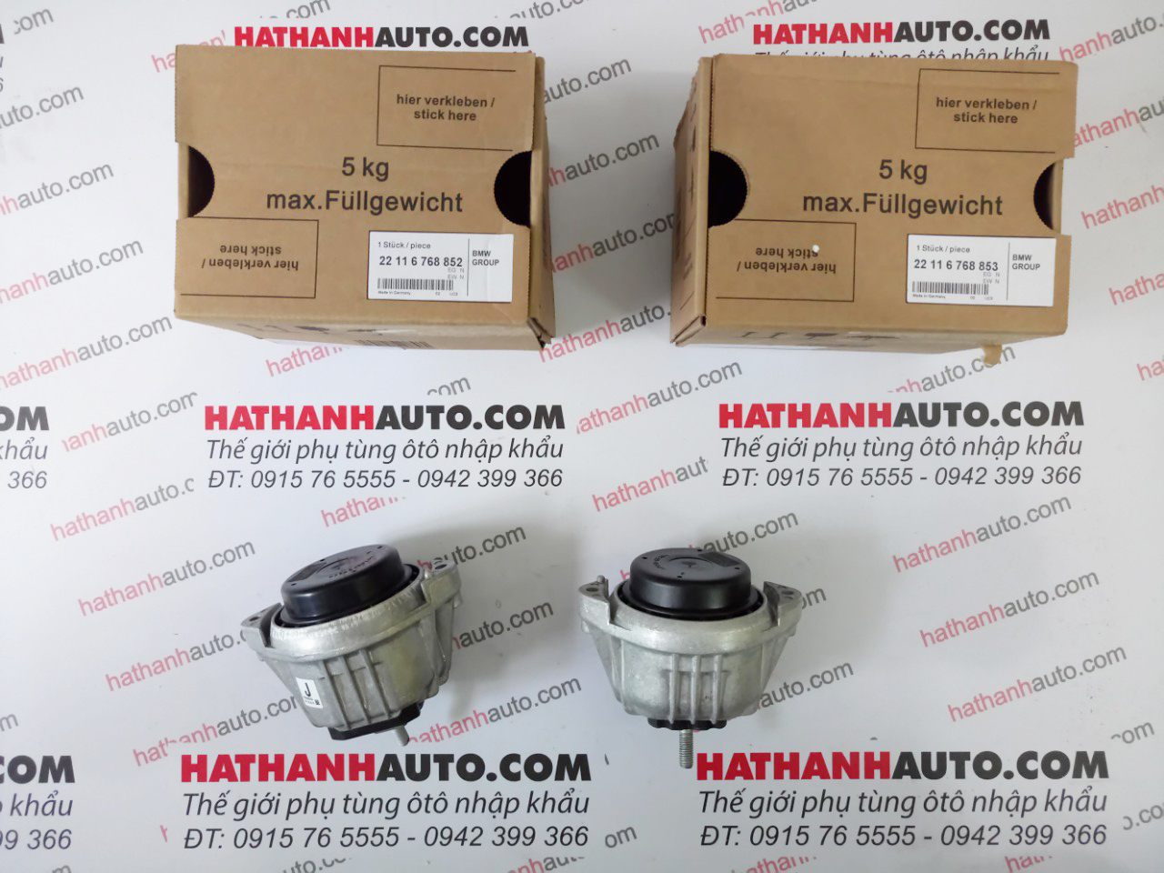 Cao su chân máy xe BMW 320i, X1, Z4 - 22116768852 - 22116768853