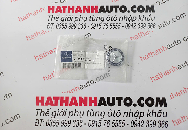 Logo mặt ga lăng Mercedes S Class W221, E Class W212 - 2218170016