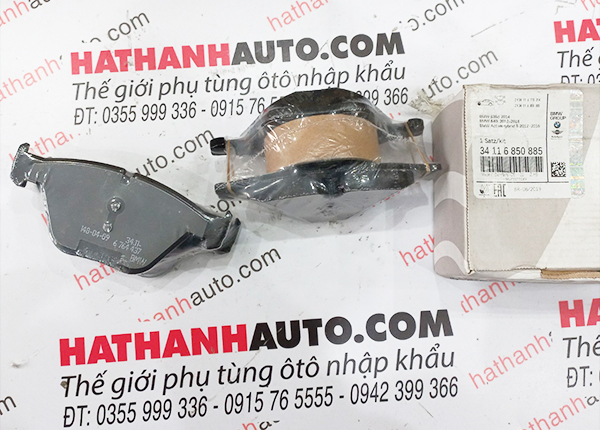 Má phanh (bố thắng) trước xe BMW 6 Series F06, F12, F13-34116850885