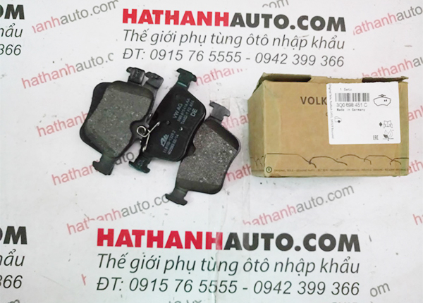 Má phanh (bố thắng) sau xe Volkswagen Golf, Passat, T-Roc, Touran