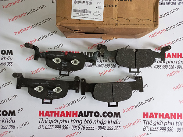 Má phanh (bố thắng) trước xe Audi A4, A5, A6, A7 - 8W0698151AD