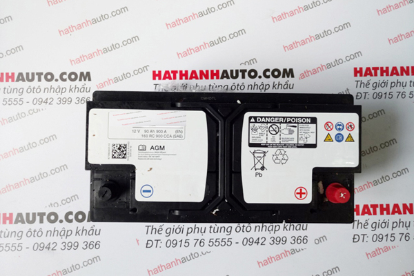 Bình điện (ắc quy) chính xe Jaguar XK, XJ, XF, XE, S-Type - LR077924