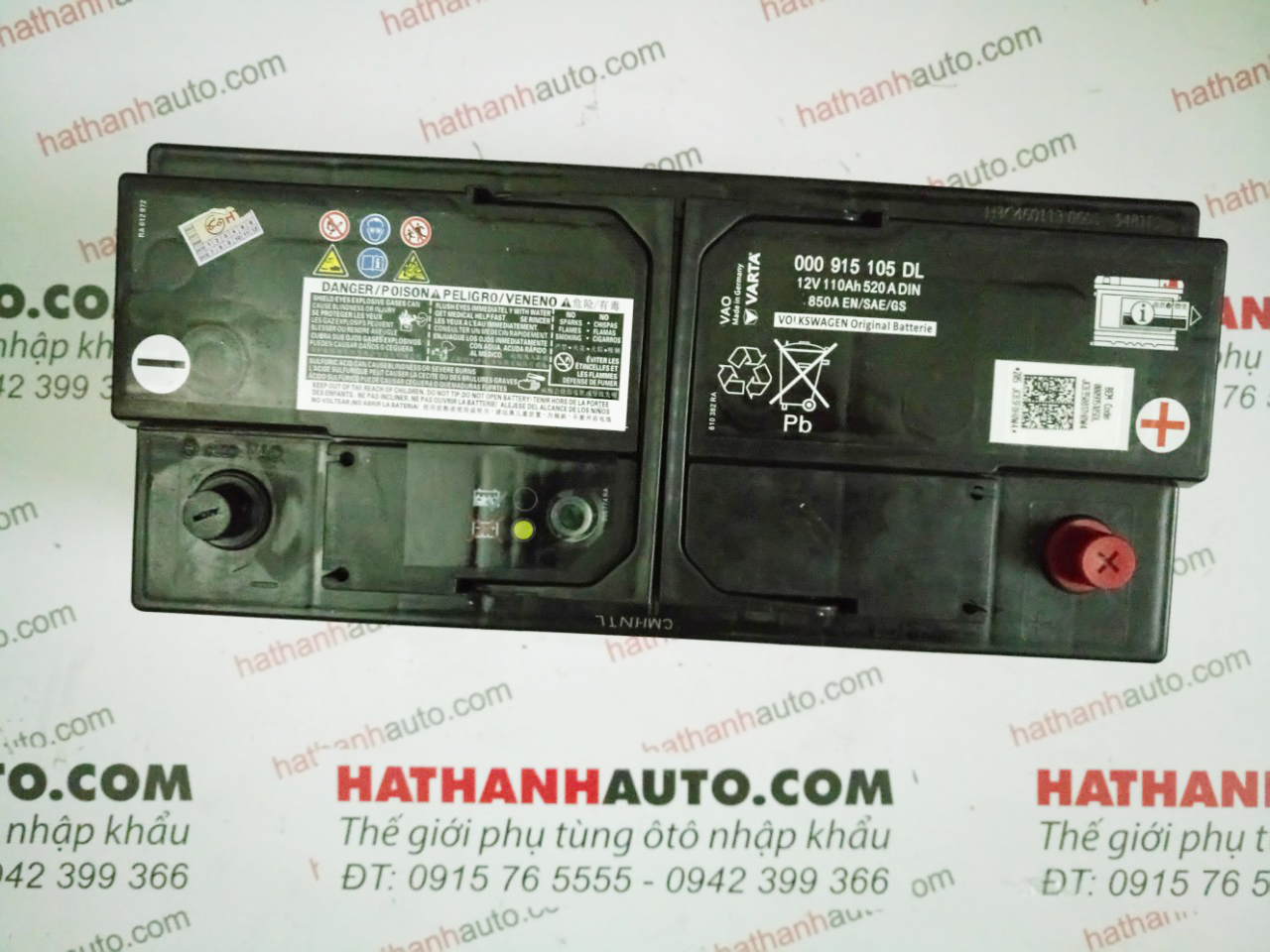 Bình điện (ắc quy) chính xe Audi A4, A5, A6, A7 - 000915105DL