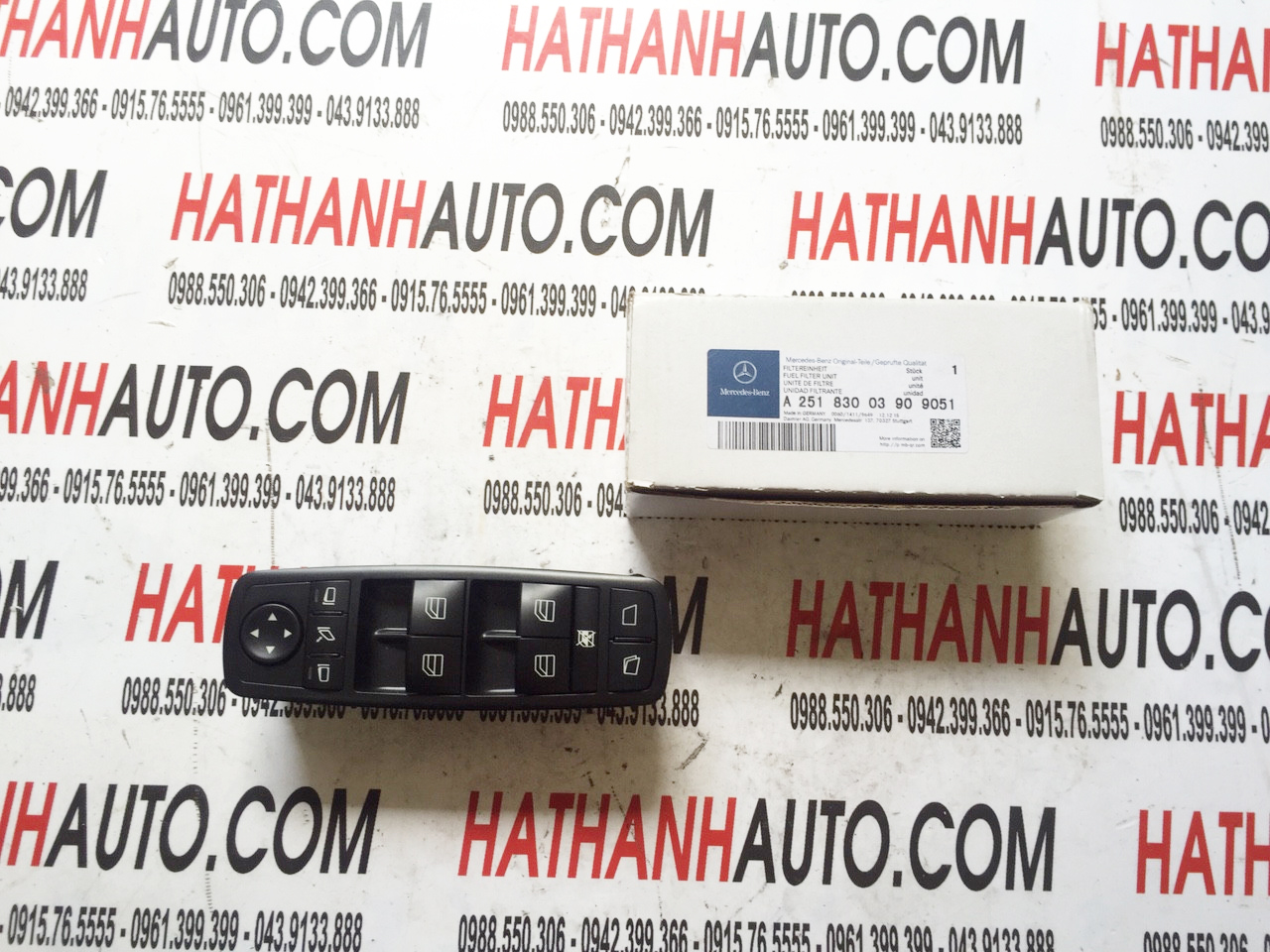 Công tắc lên xuống kính tổng xe Mercedes GL, R, ML - 2518300390 - A2518300390