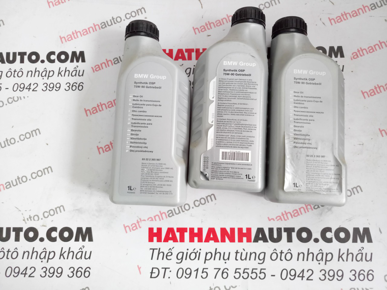 Dầu (nhớt) cầu xe BMW 1 Series E81, E82, E87, E88 - 83222365987