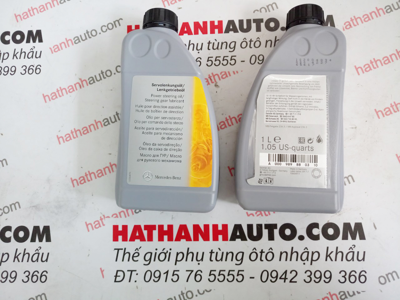 Dầu (nhớt) trợ lực lái màu đỏ xe Mercedes - 0009898803 - 000989880310