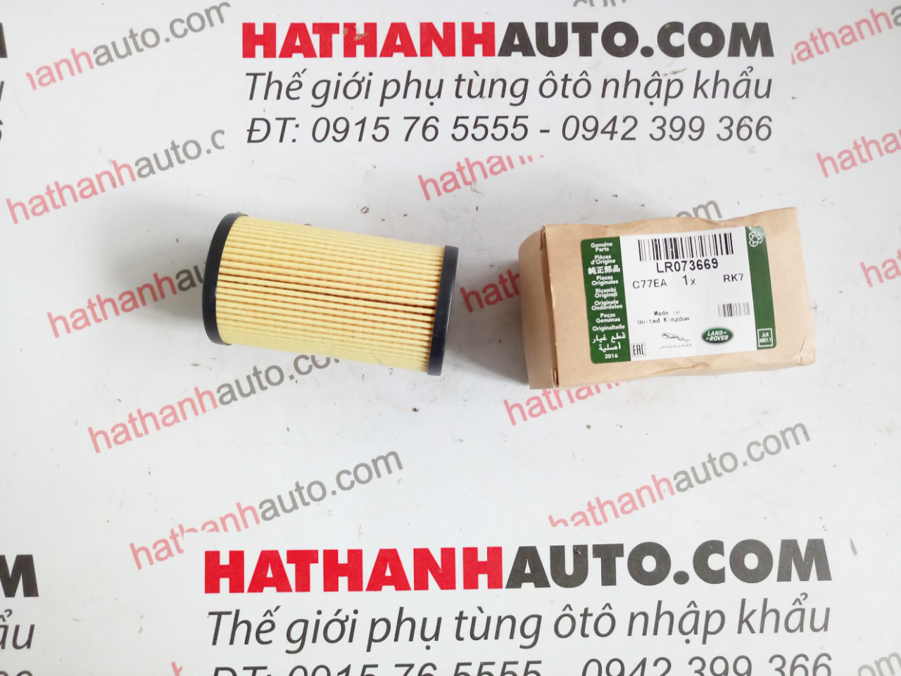 Lọc dầu (nhớt) máy xe Range Rover Discovery, Evoque, Velar-LR073669