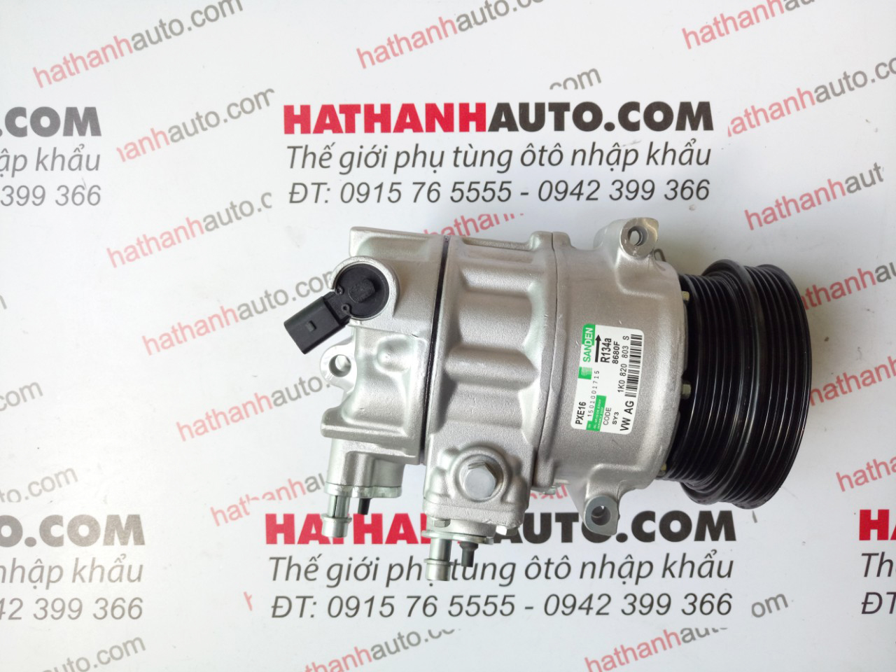 Lốc lạnh (máy nén) xe Volkswagen Beetle, Caddy, CC, EOS - 1K0820803