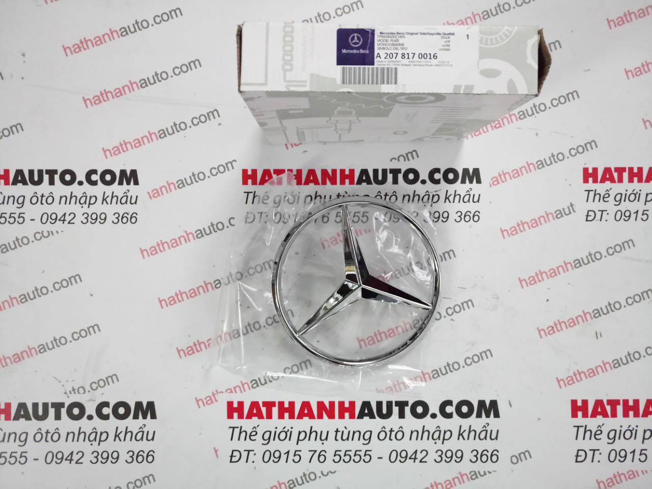 Logo (biểu tượng) mặt ga lăng xe Mercedes B150, B200, G500, G550