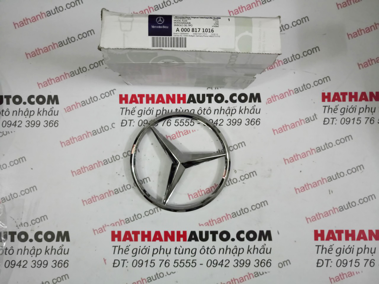 Logo mặt ga lăng xe Mercedes C W204, C205, GLK - 0008171016