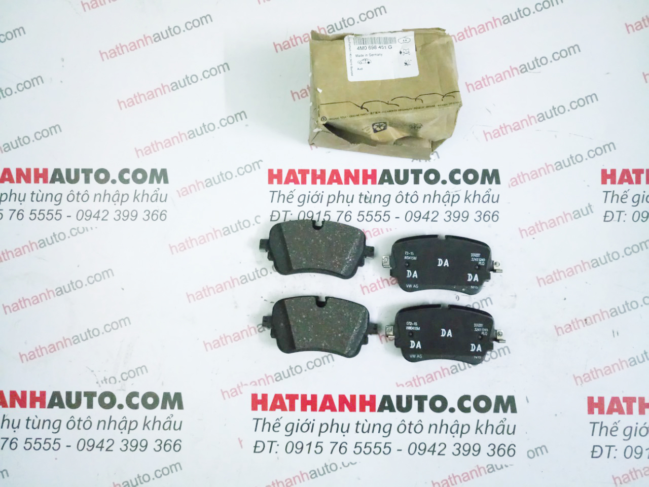 Má phanh (bố thắng) sau xe Audi A4, A5, A8 - 4M0698451G