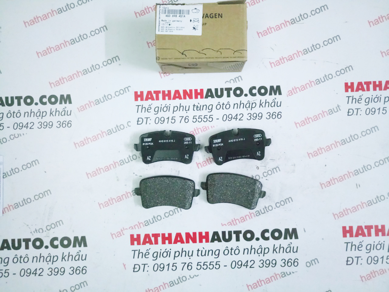 Má phanh (bố thắng) sau xe Audi A7, A6, A6 Avant - 4G0698451A