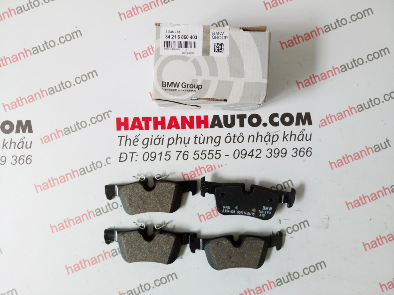 Má phanh (bố thắng) sau xe BMW 216i, 218i, 220i, 225i - 34216860403