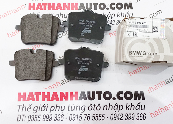 Má phanh (bố thắng) sau xe BMW 5 Series F90, G30, M5 - 34216893228