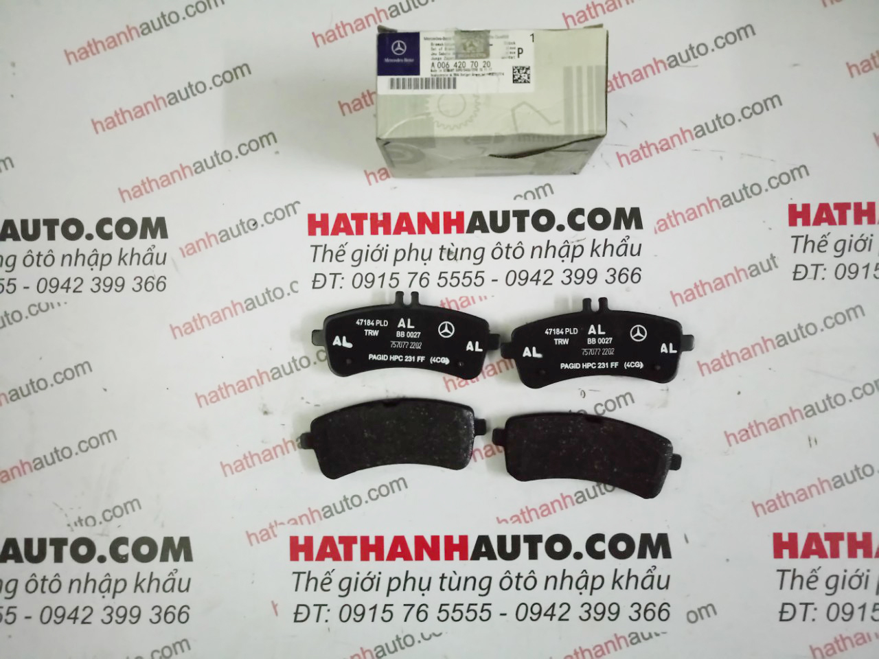 Má phanh (bố thắng) sau xe Maybach S500, Maybach S450 - 0064207020