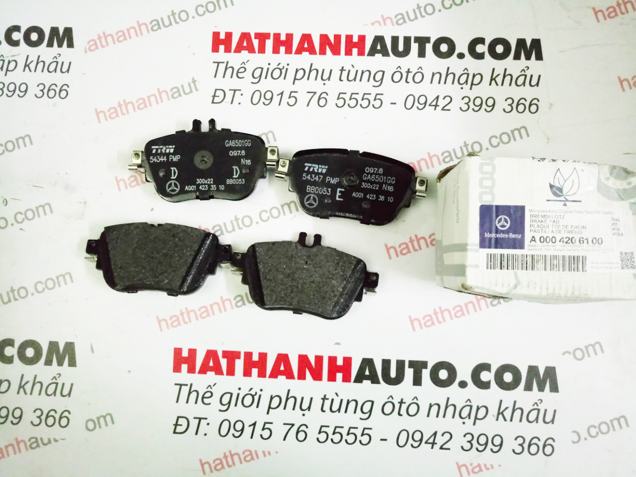 Má phanh (bố thắng) sau xe Mercedes E200, E250 W213 - 0004206100