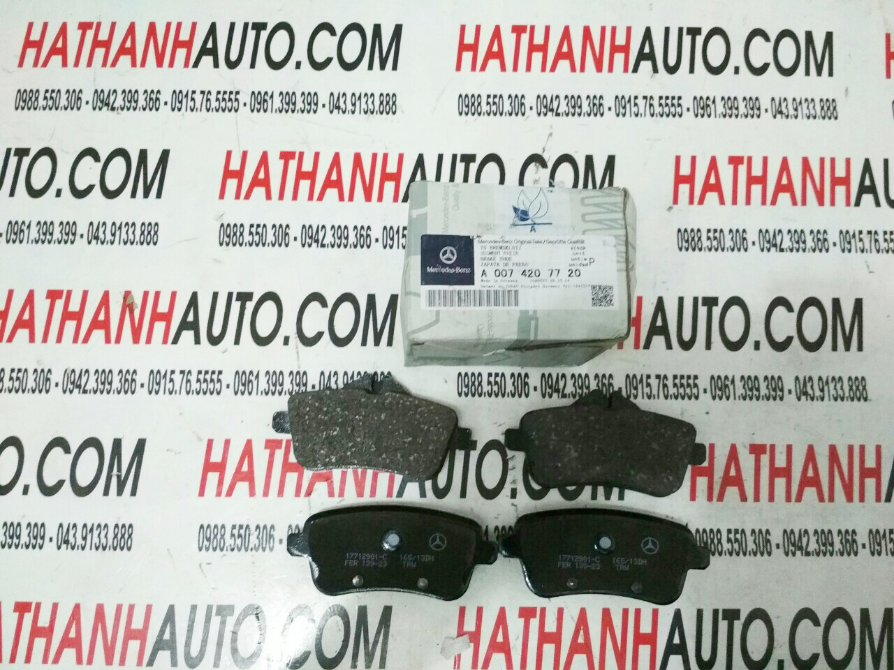 Má phanh (bố thắng) sau xe Mercedes GL350, GL400 - A0074207720 - 0074207720