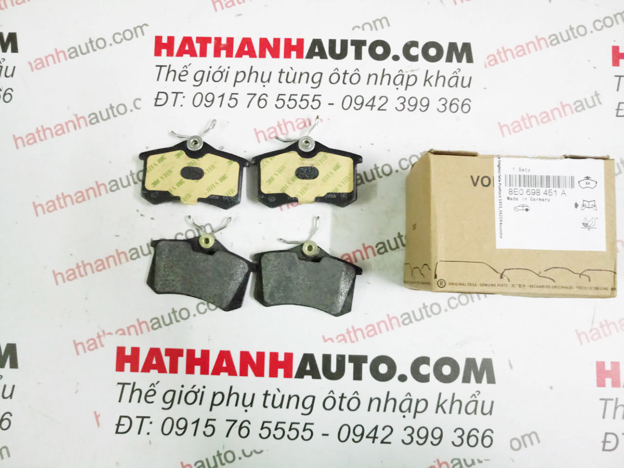 Má phanh (bố thắng) sau xe Peugeot 307, 208, 2008 - 8E0698451A