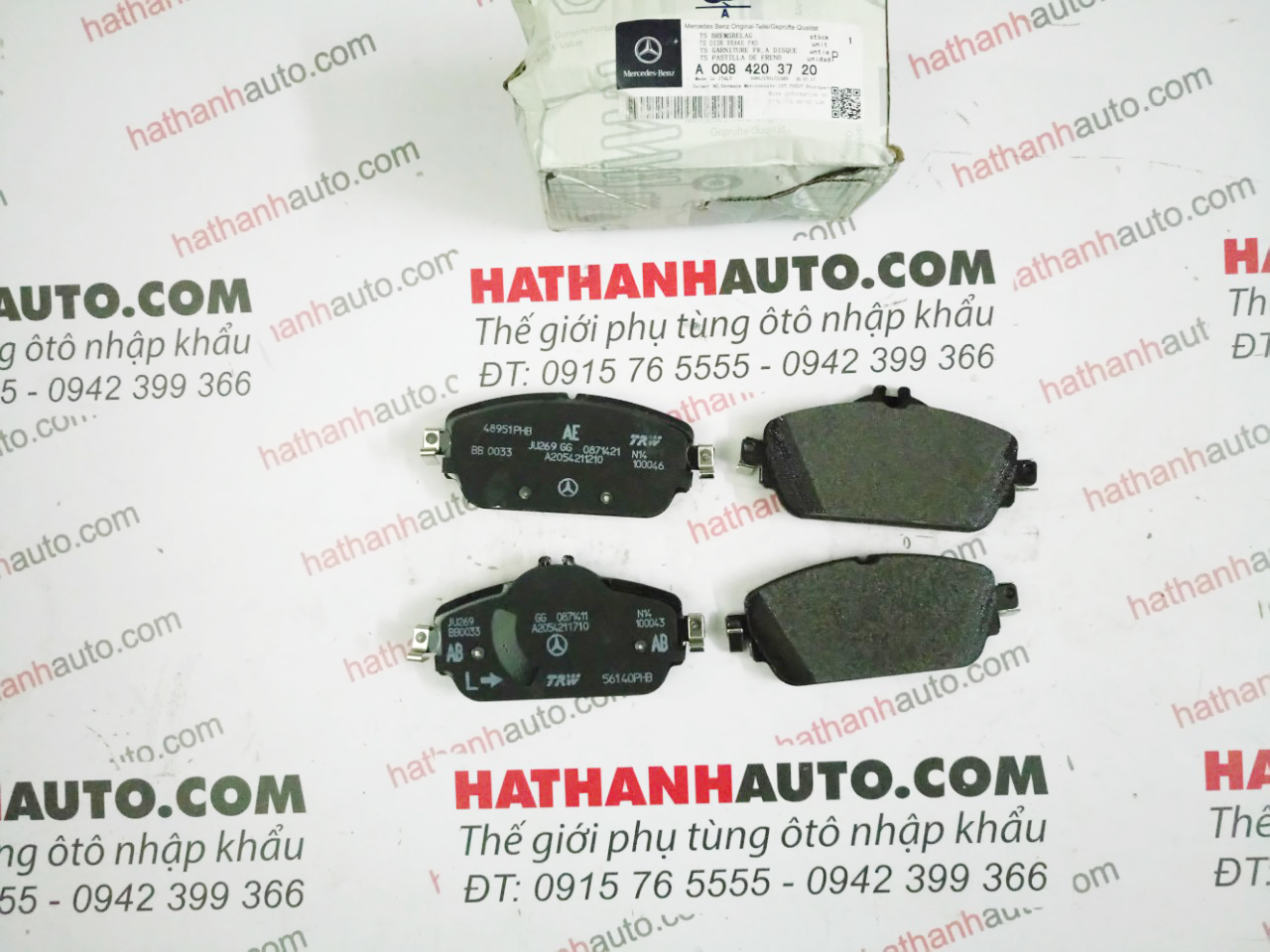 Má phanh (bố thắng) trước xe Mercedes A160, A180 W176 - 0084203720