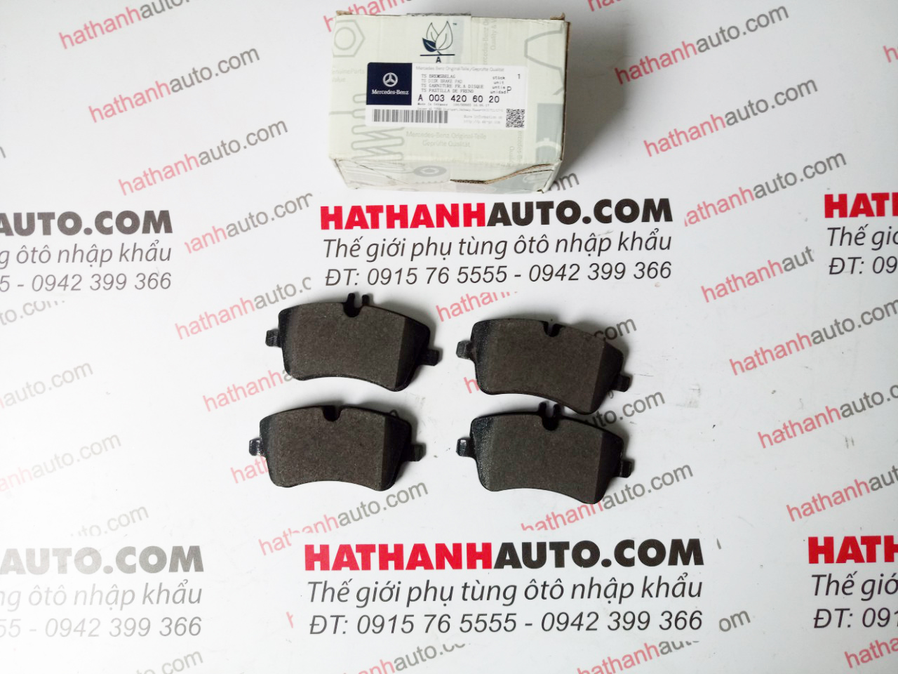 Má phanh (bố thắng) trước xe Mercedes C180, C160 W203 - 0034206020