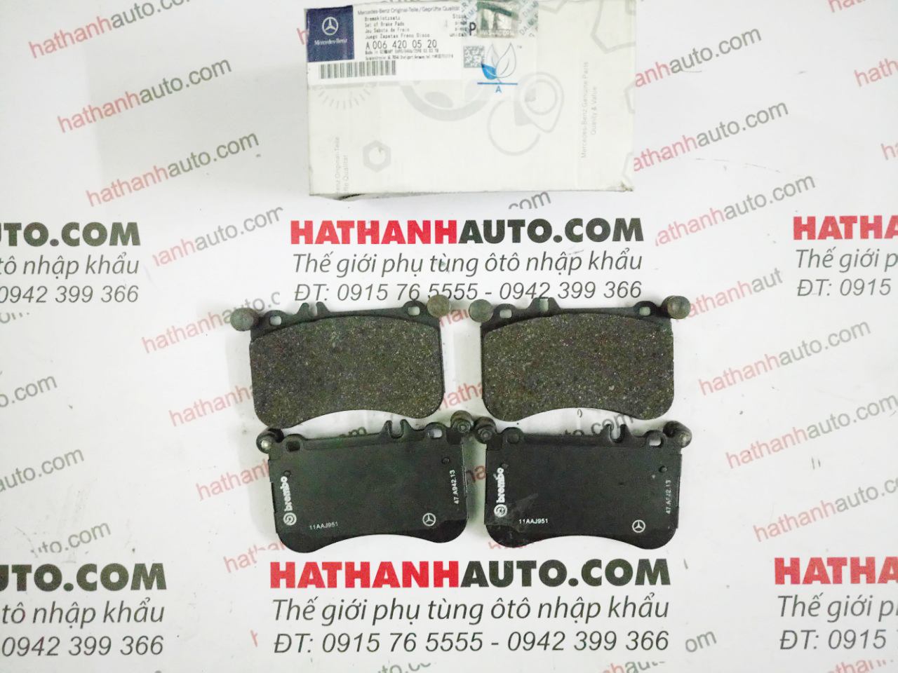 Má phanh (bố thắng) trước xe Mercedes SLK200, SLK250 R172-0064200520