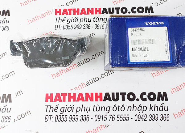 Má phanh (bố thắng) trước xe Volvo S60, S90, V60 - 31423652