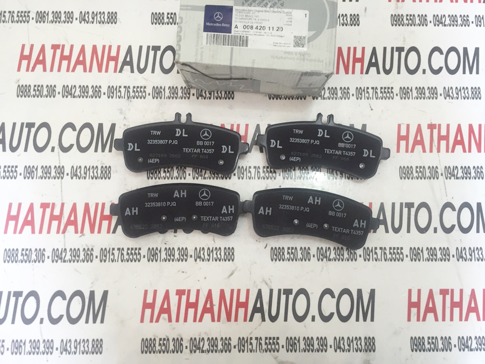 Má phanh (bố thắng) sau xe Mercedes S600 năm 2015-2016 - 0084201120