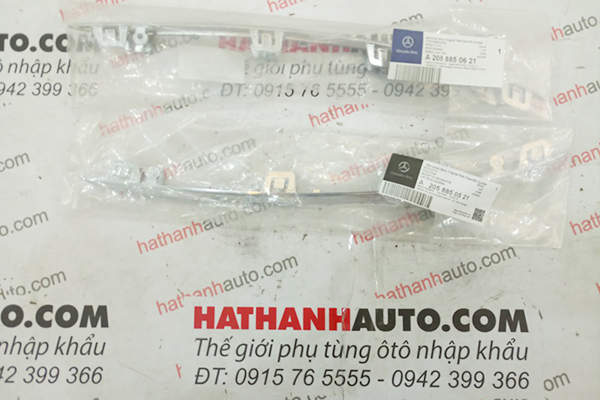 Nẹp inox ba đờ sốc sau xe Mercedes C220, C63 AMG, C43 AMG C400 W205