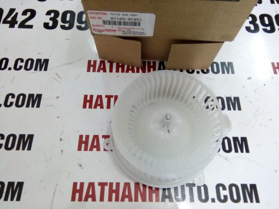 Quạt gió điều hòa (giàn lạnh) trong táp lô xe Toyota Sienna -  87103-0C051