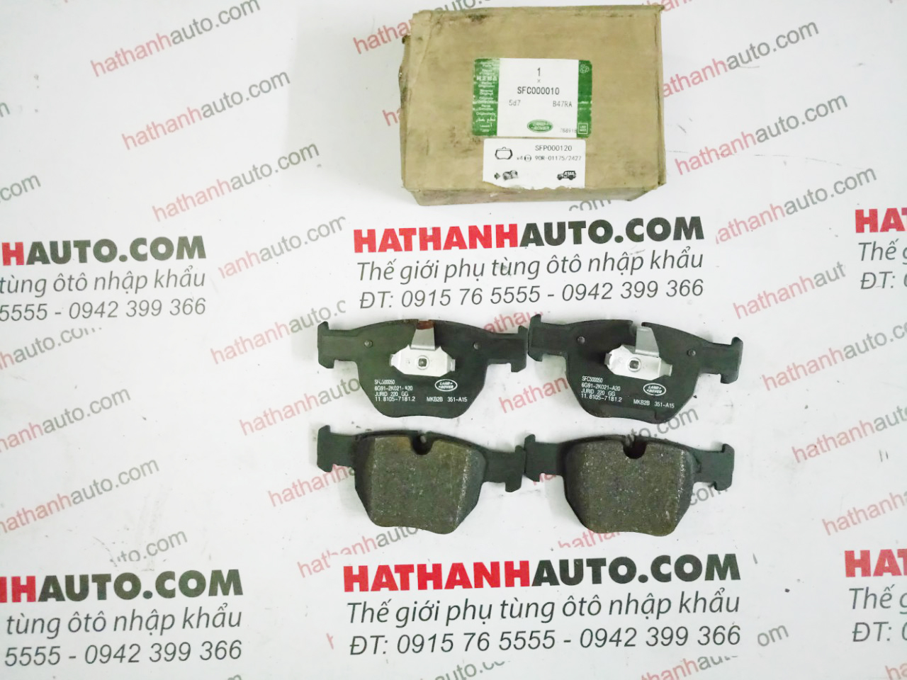 Má phanh (bố thắng) trước xe Range Rover L322 - SFC000010